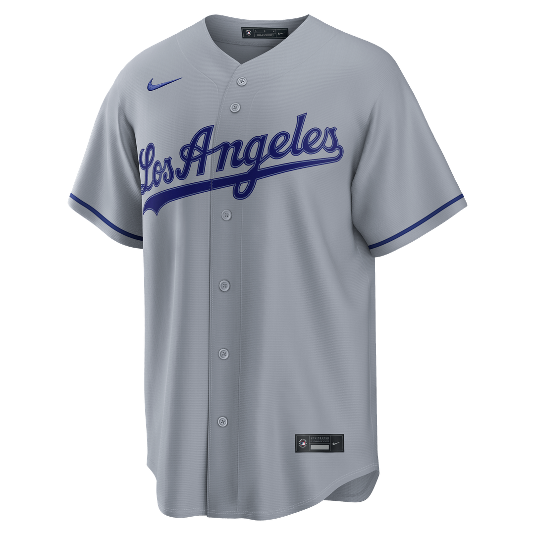 Kyle Tucker Los Angeles Dodgers Nike Road Replica Jersey - Gray Official MLB Team Apparel Baseball Fan Gear