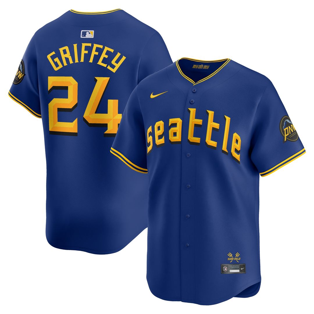 Ken Griffey Jr. Seattle Mariners Nike City Connect Retired Limited Player Jersey - Royal Official MLB Team Apparel Baseball Fan Gear