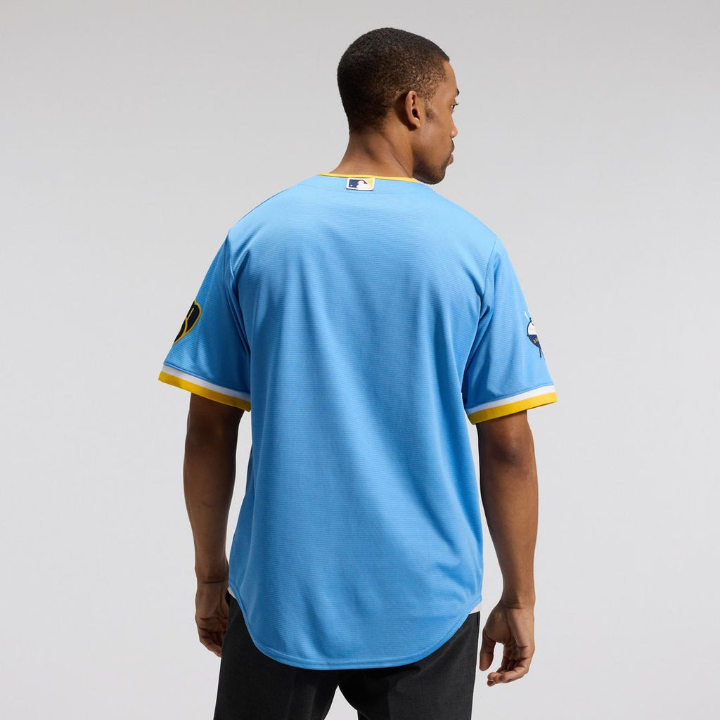Milwaukee Brewers Nike City Connect Replica Team Jersey - Powder Blue Official MLB Team Apparel Baseball Fan Gear
