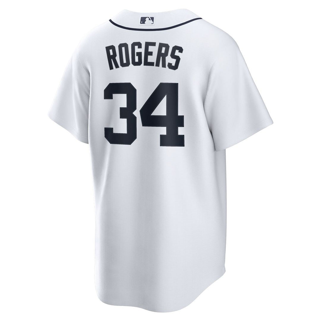 Jake Rogers Detroit Tigers Nike Home Replica Jersey - White Official MLB Team Apparel Baseball Fan Gear