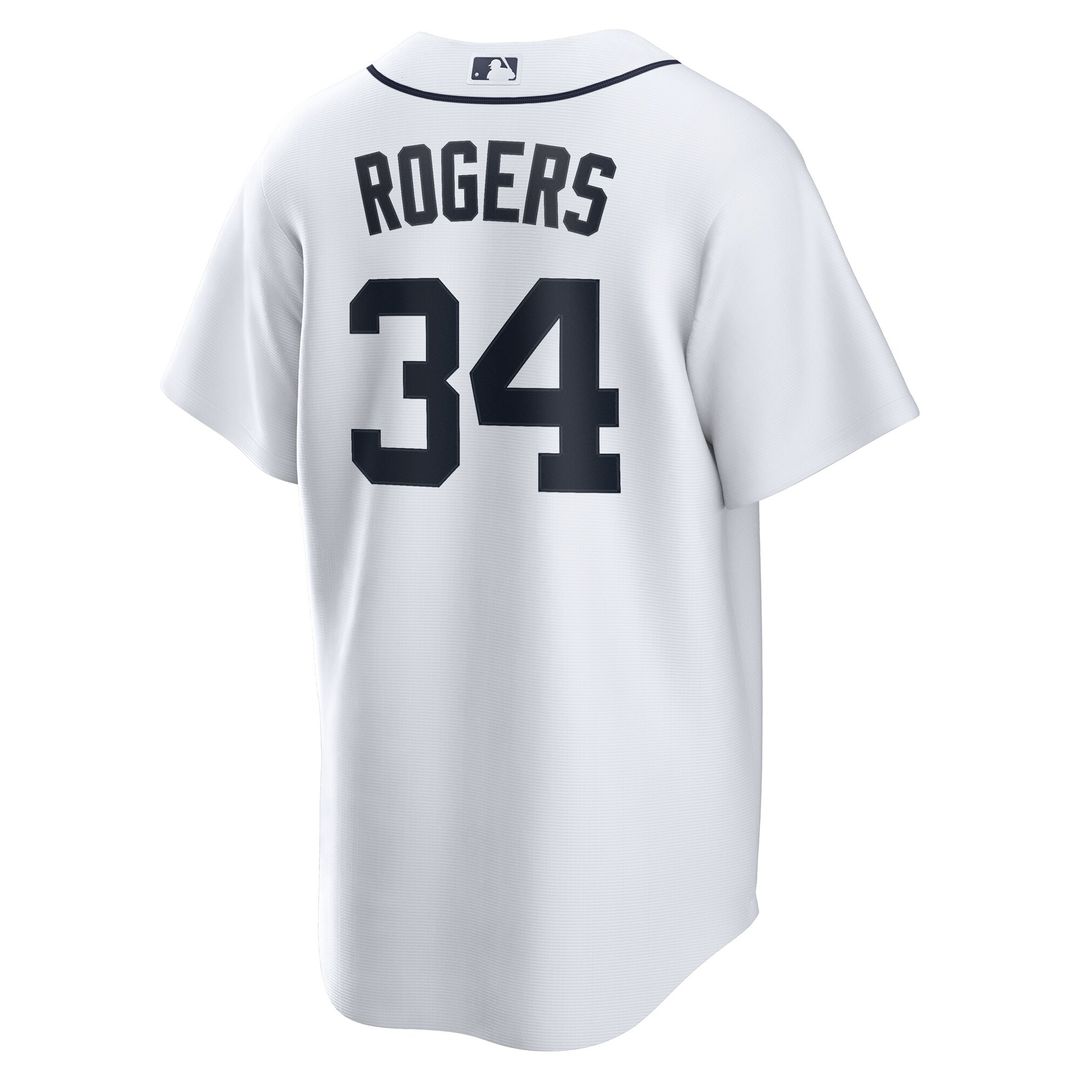 Jake Rogers Detroit Tigers Nike Home Replica Jersey - White Official MLB Team Apparel Baseball Fan Gear