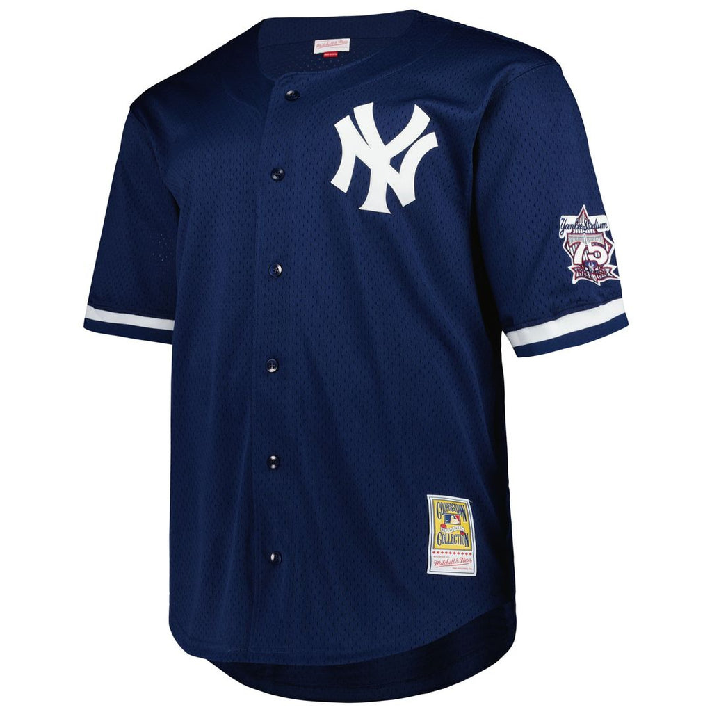 Derek Jeter New York Yankees Mitchell & Ness Big & Tall Cooperstown Mesh Batting Practice Jersey - Navy Official MLB Team Apparel Baseball Fan Gear