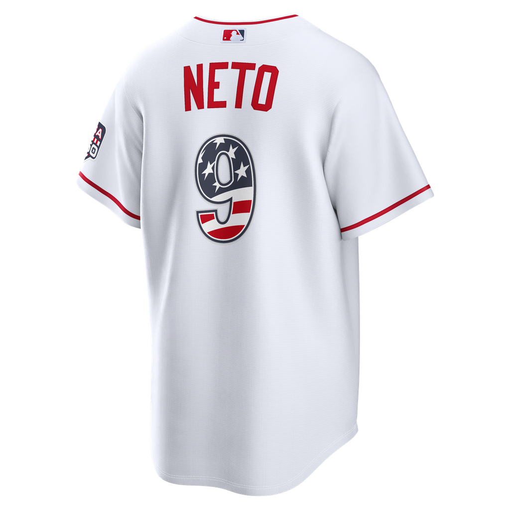 Zach Neto Los Angeles Angels Nike USA 250 Fourth of July Stadium Jersey - White Official MLB Team Apparel Baseball Fan Gear