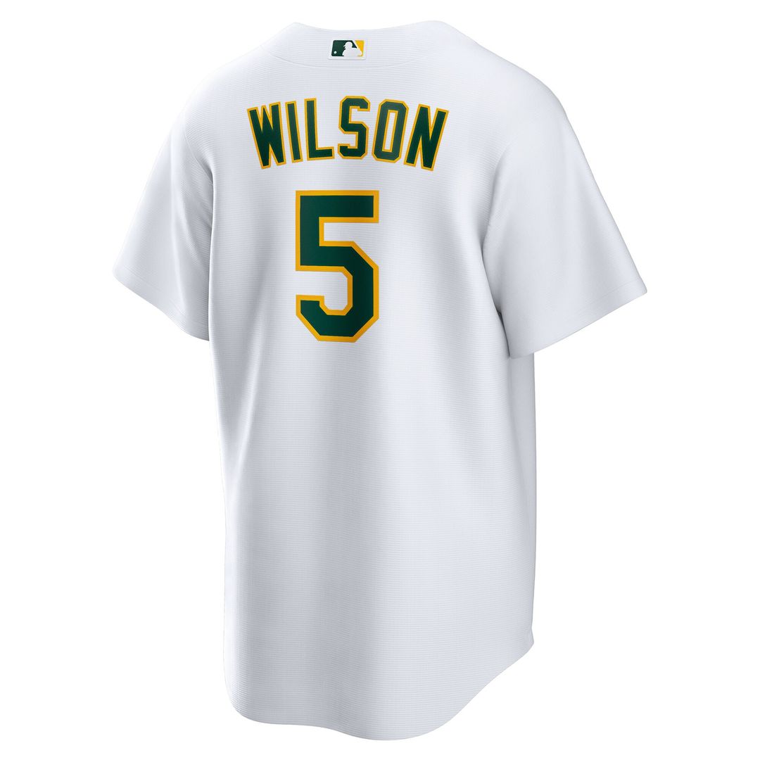 Jacob Wilson Athletics Nike Home Replica Jersey - White Official MLB Team Apparel Baseball Fan Gear
