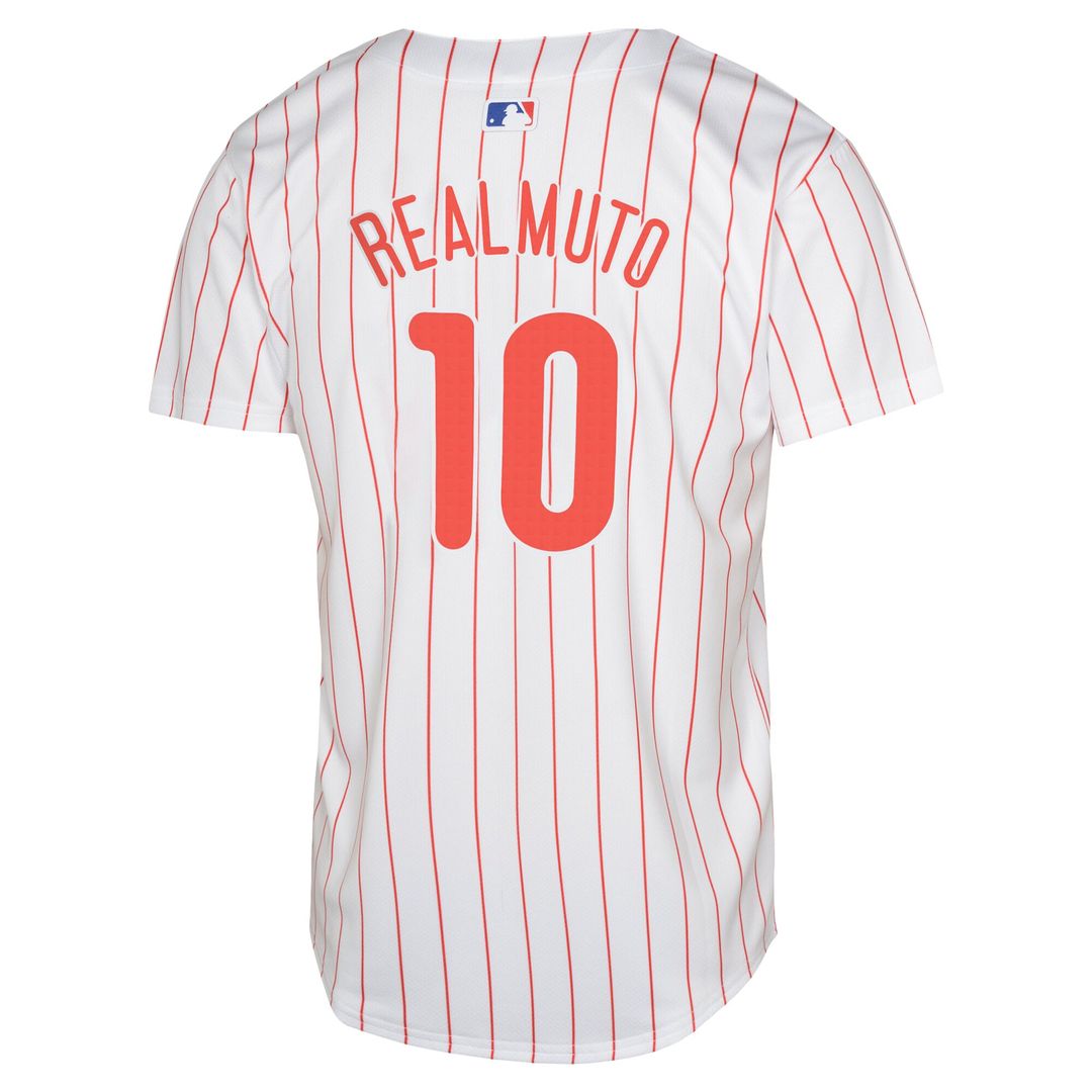 J.T. Realmuto Philadelphia Phillies Nike Youth Home Limited Jersey – White Official MLB Team Apparel Baseball Fan Gear