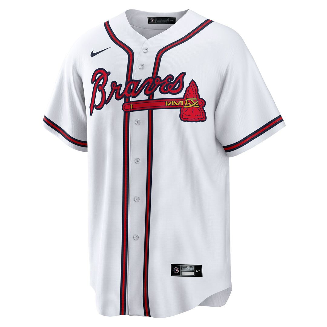 Joe Jiménez Atlanta Braves Nike Home Replica Player Jersey - White Official MLB Team Apparel Baseball Fan Gear