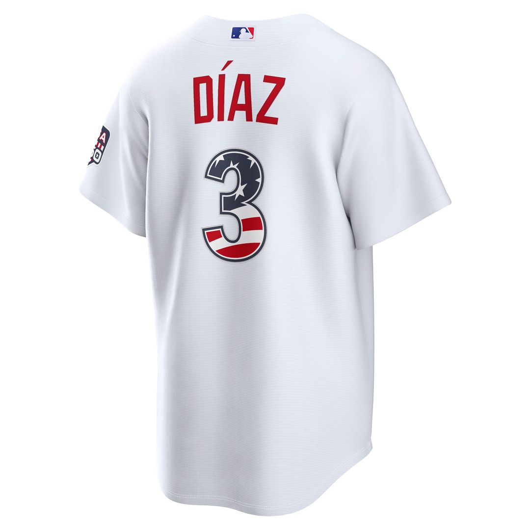 Edwin Díaz Los Angeles Dodgers Nike USA 250 Fourth of July Home Stadium Jersey - White Official MLB Team Apparel Baseball Fan Gear