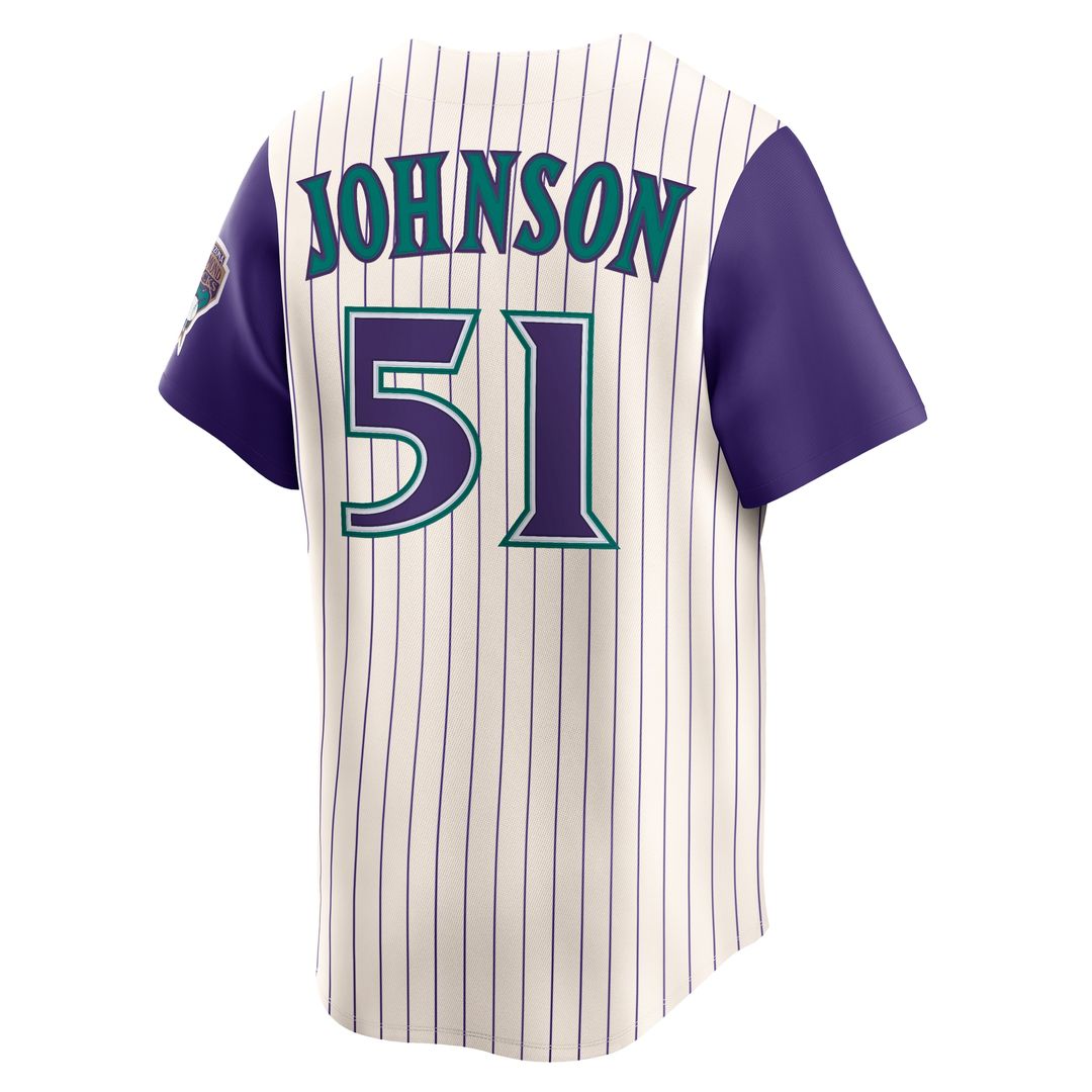 Randy Johnson Arizona Diamondbacks Nike Throwback Cooperstown Collection Limited Jersey - Black Official MLB Team Apparel Baseball Fan Gear