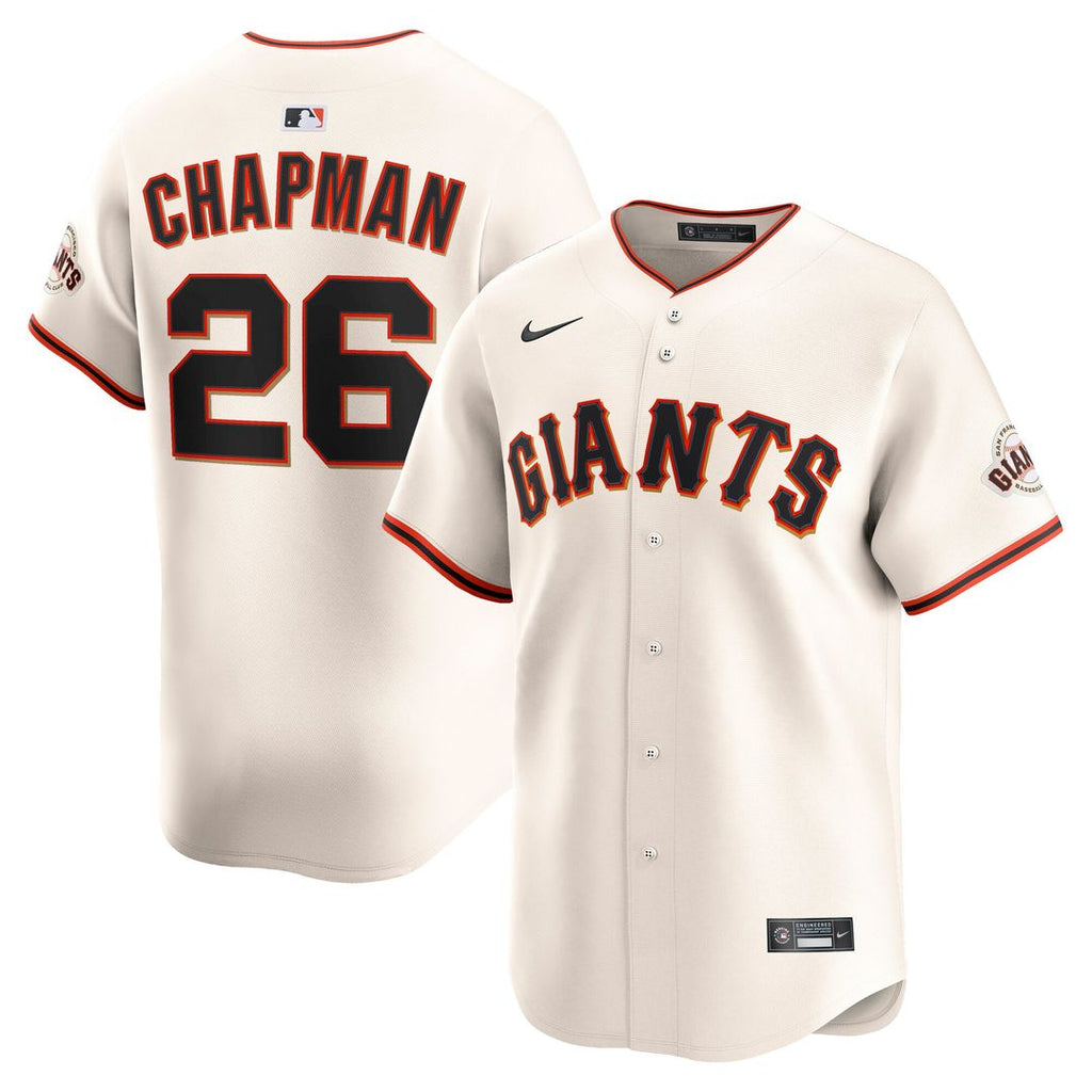 Matt Chapman San Francisco Giants Nike Home Limited Player Jersey - Cream Official MLB Team Apparel Baseball Fan Gear