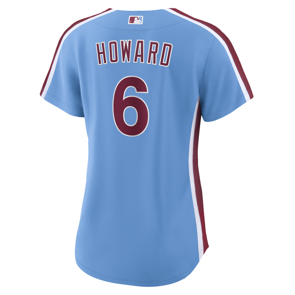 Ryan Howard Philadelphia Phillies Nike Women's Replica Jersey - Light Blue Official MLB Team Apparel Baseball Fan Gear