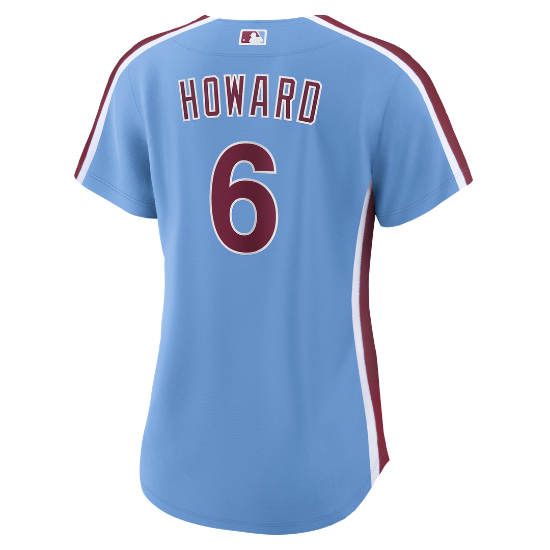 Ryan Howard Philadelphia Phillies Nike Women's Replica Jersey - Light Blue Official MLB Team Apparel Baseball Fan Gear