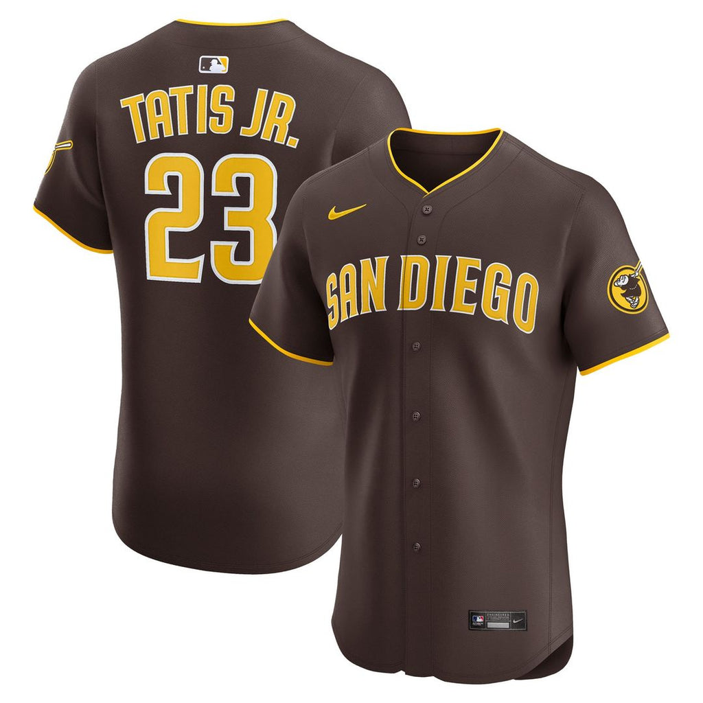 Fernando Tatis Jr. San Diego Padres Nike Road Elite Jersey - Brown Official MLB Team Apparel Baseball Fan Gear