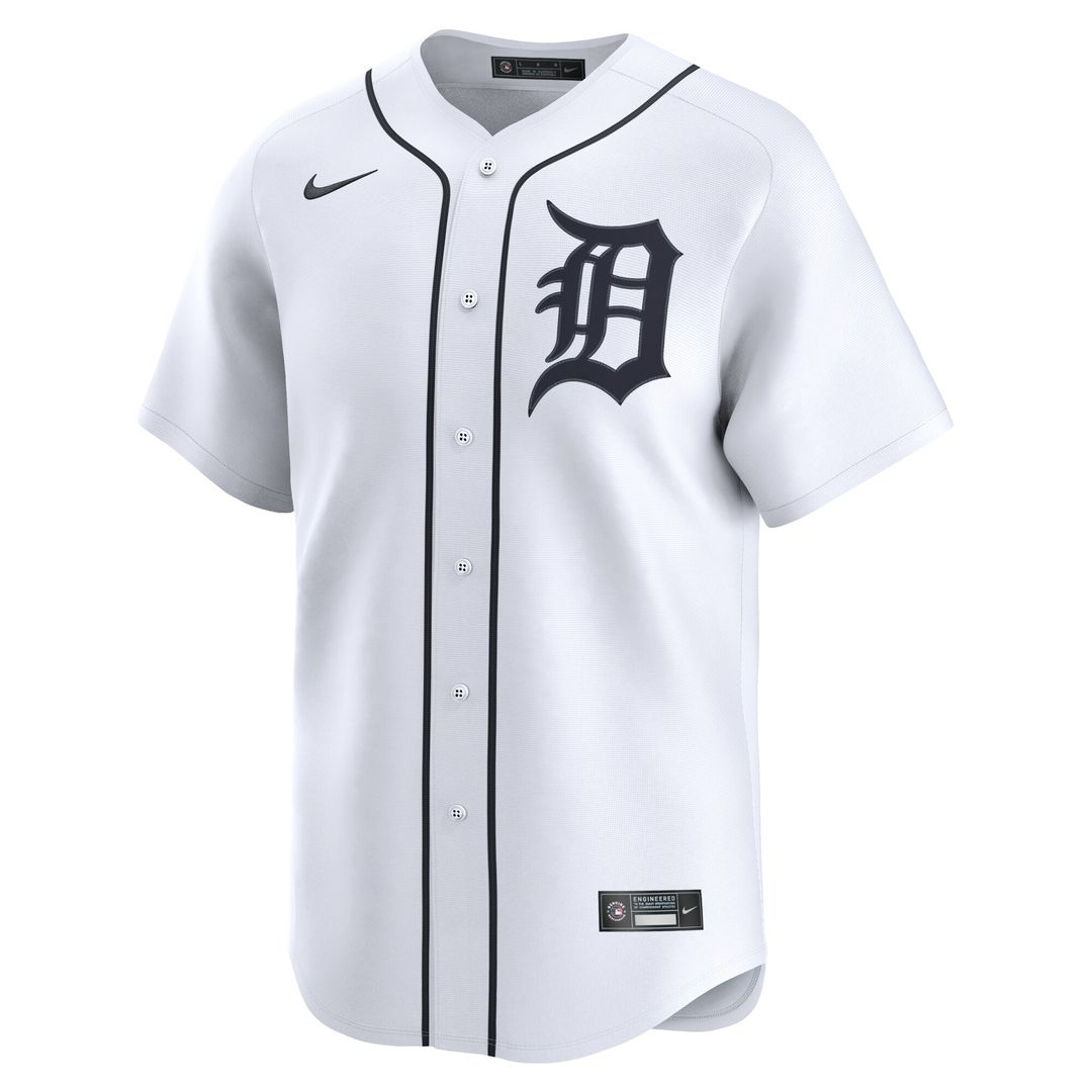 Colt Keith Detroit Tigers Nike Home Limited Player Jersey - White Official MLB Team Apparel Baseball Fan Gear
