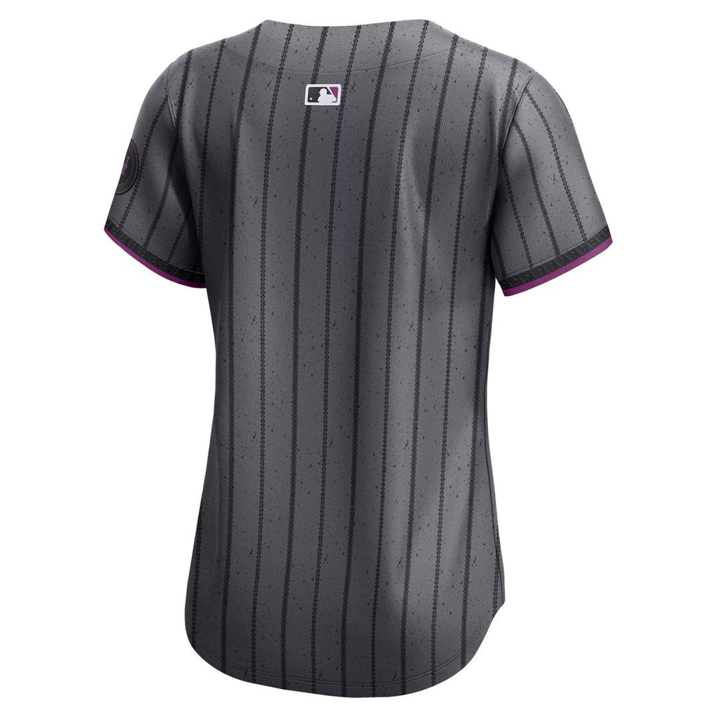 New York Mets Nike Women's City Connect Limited Jersey - Gray Official MLB Team Apparel Baseball Fan Gear