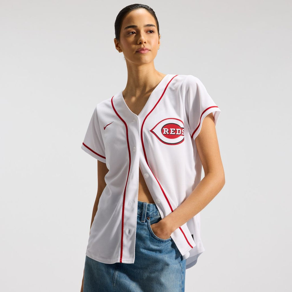 Elly De La Cruz Cincinnati Reds Nike Women's Home Replica Jersey - White Official MLB Team Apparel Baseball Fan Gear