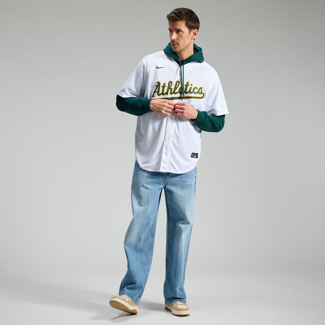 Nick Kurtz Athletics Nike Home Replica Player Jersey - White Official MLB Team Apparel Baseball Fan Gear