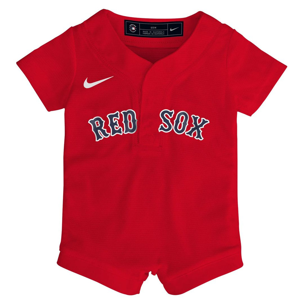 Boston Red Sox Nike Infant Alternate Replica Romper Jersey - Red Official MLB Team Apparel Baseball Fan Gear