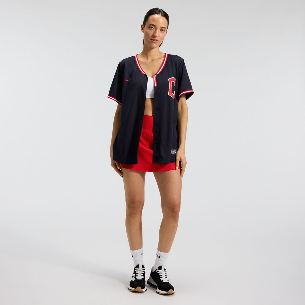 Cleveland Guardians Nike Women's Alternate Replica Jersey - Navy Official MLB Team Apparel Baseball Fan Gear