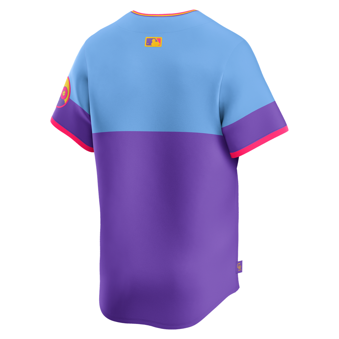 Colorado Rockies Nike 2025 City Connect Limited Jersey - Purple/Light Blue Official MLB Team Apparel Baseball Fan Gear