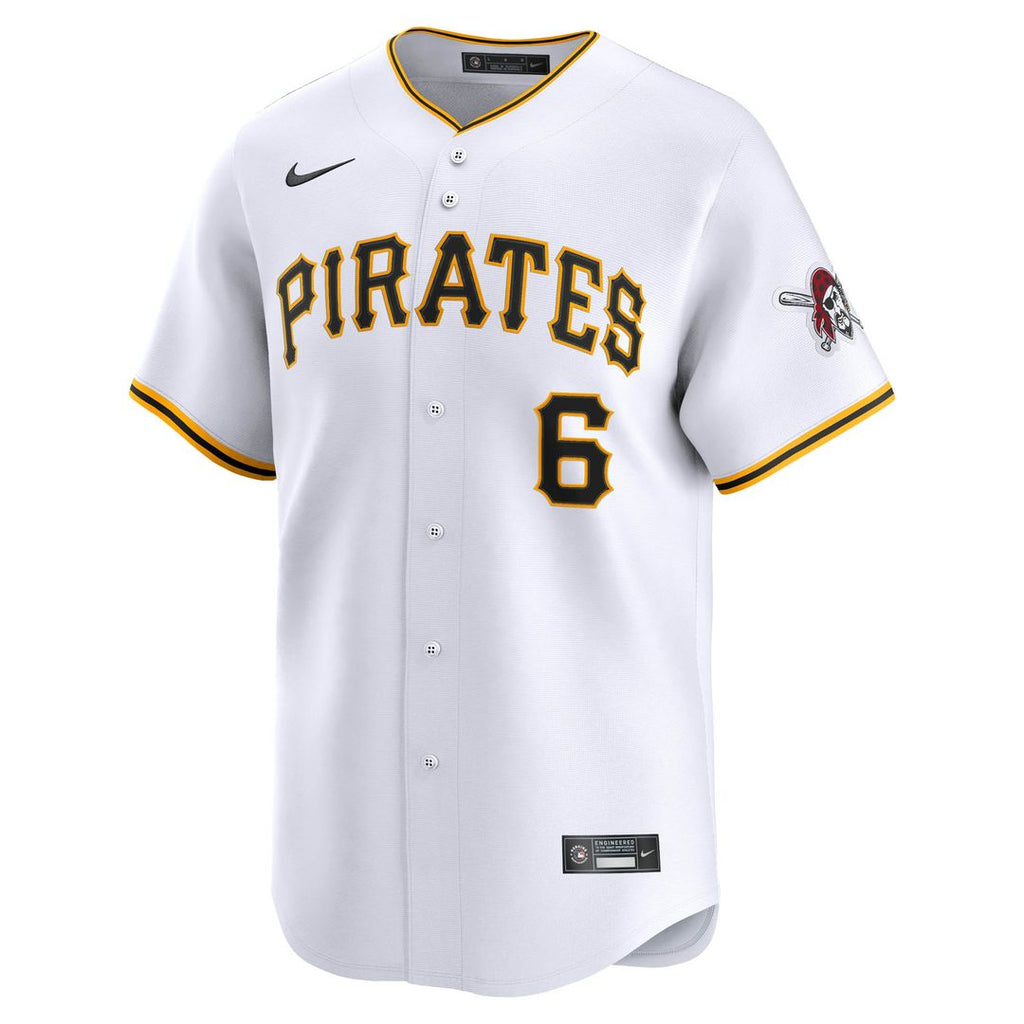 Konnor Griffin Pittsburgh Pirates Nike Home Limited Jersey - White Official MLB Team Apparel Baseball Fan Gear