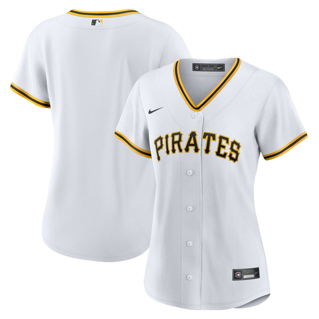 Pittsburgh Pirates Nike Women's Home Replica Team Jersey - White Official MLB Team Apparel Baseball Fan Gear