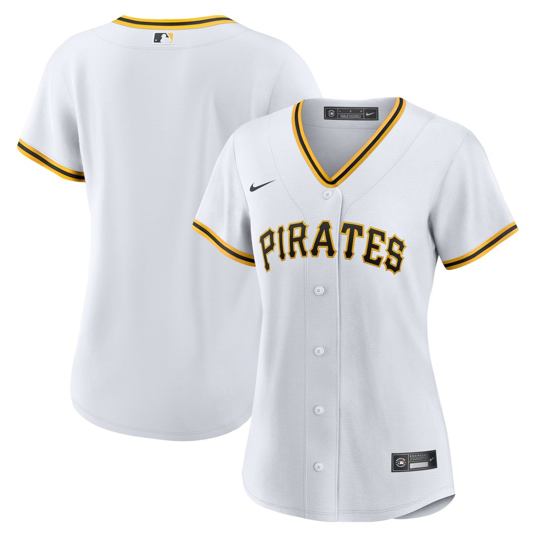 Pittsburgh Pirates Nike Women's Home Replica Team Jersey - White Official MLB Team Apparel Baseball Fan Gear