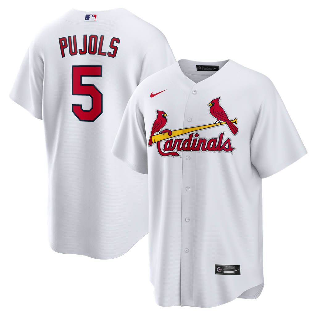 Albert Pujols St. Louis Cardinals Nike Home Retired Player Replica Jersey - White Official MLB Team Apparel Baseball Fan Gear