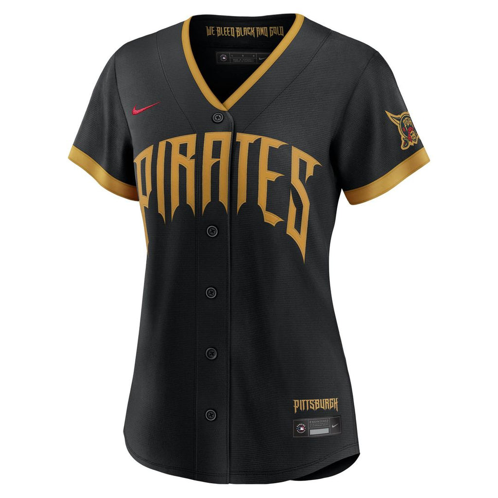 Pittsburgh Pirates Nike Women's 2026 City Connect Stadium Jersey - Black Official MLB Team Apparel Baseball Fan Gear