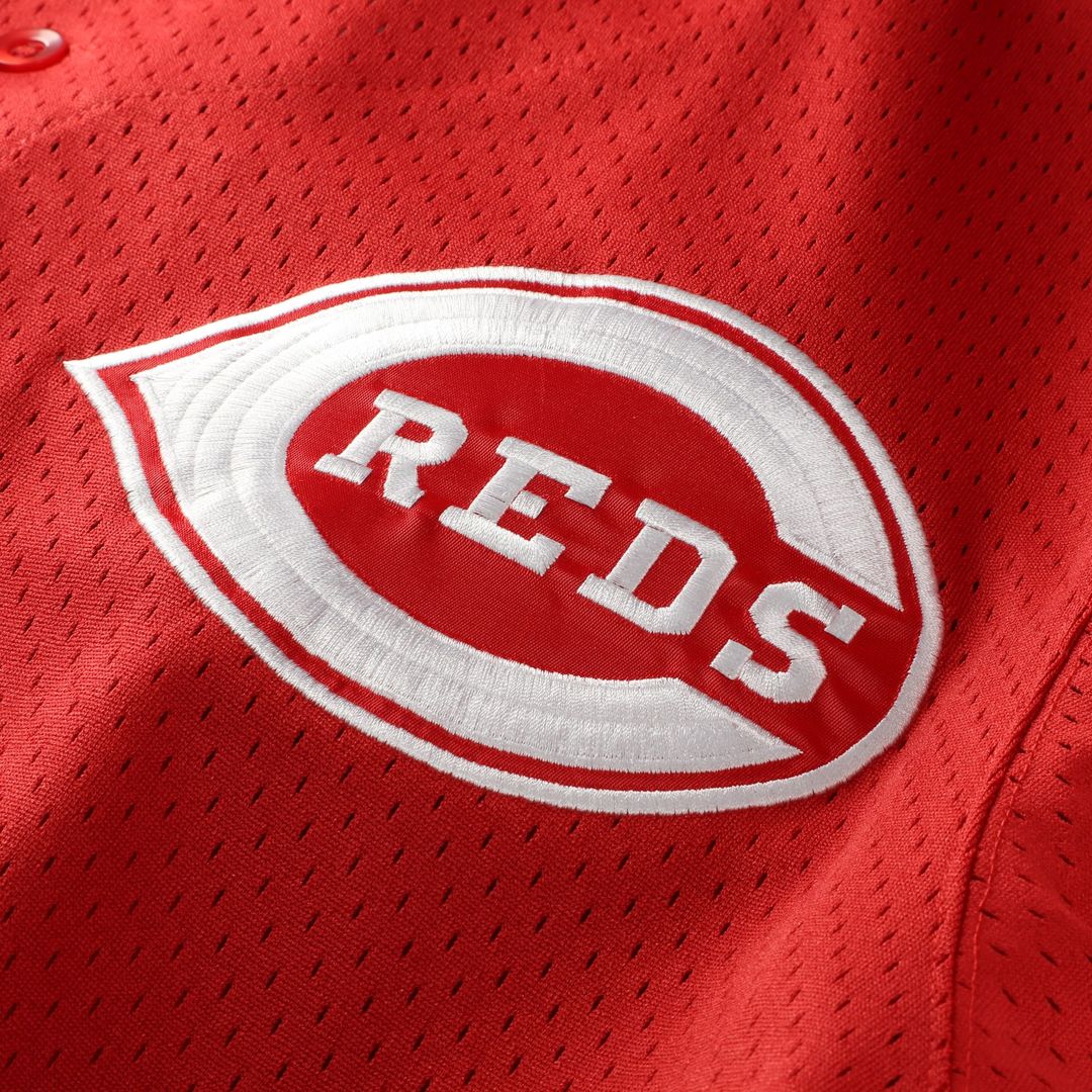 Deion Sanders Cincinnati Reds Mitchell & Ness Big & Tall Cooperstown Mesh Batting Practice Jersey - Red Official MLB Team Apparel Baseball Fan Gear