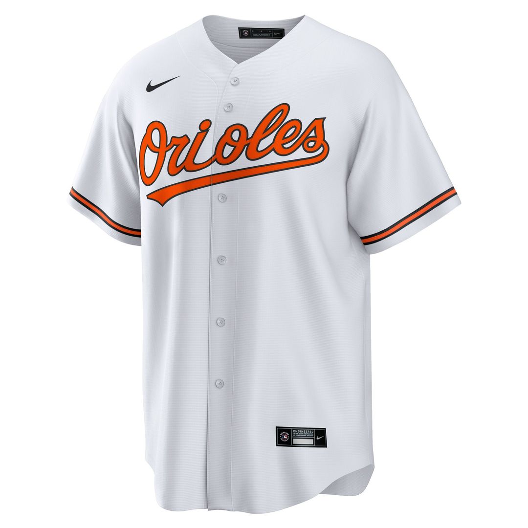 Adley Rutschman Baltimore Orioles Nike Replica Player Jersey - White Official MLB Team Apparel Baseball Fan Gear