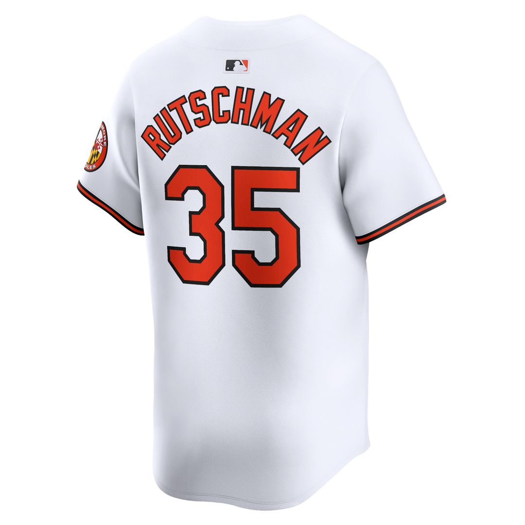 Adley Rutschman Baltimore Orioles Nike Home Limited Player Jersey - White Official MLB Team Apparel Baseball Fan Gear