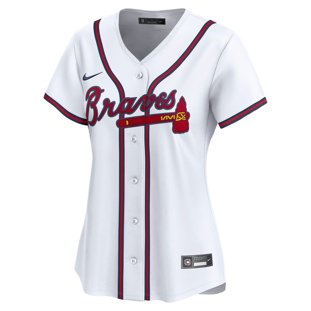 Atlanta Braves Nike Women's Home Replica Team Jersey - White Official MLB Team Apparel Baseball Fan Gear