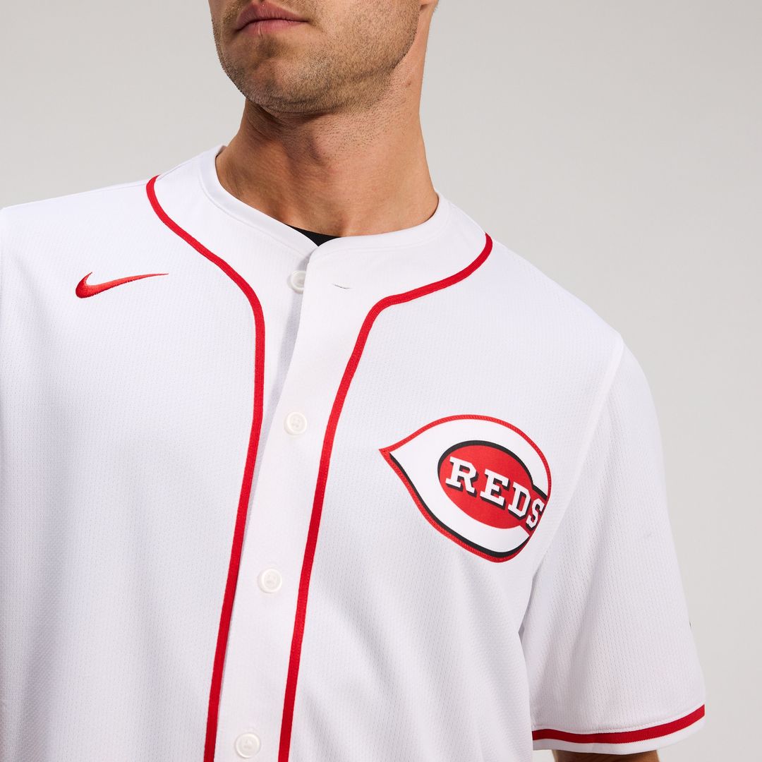 Cincinnati Reds Nike Home Limited Jersey - White Official MLB Team Apparel Baseball Fan Gear