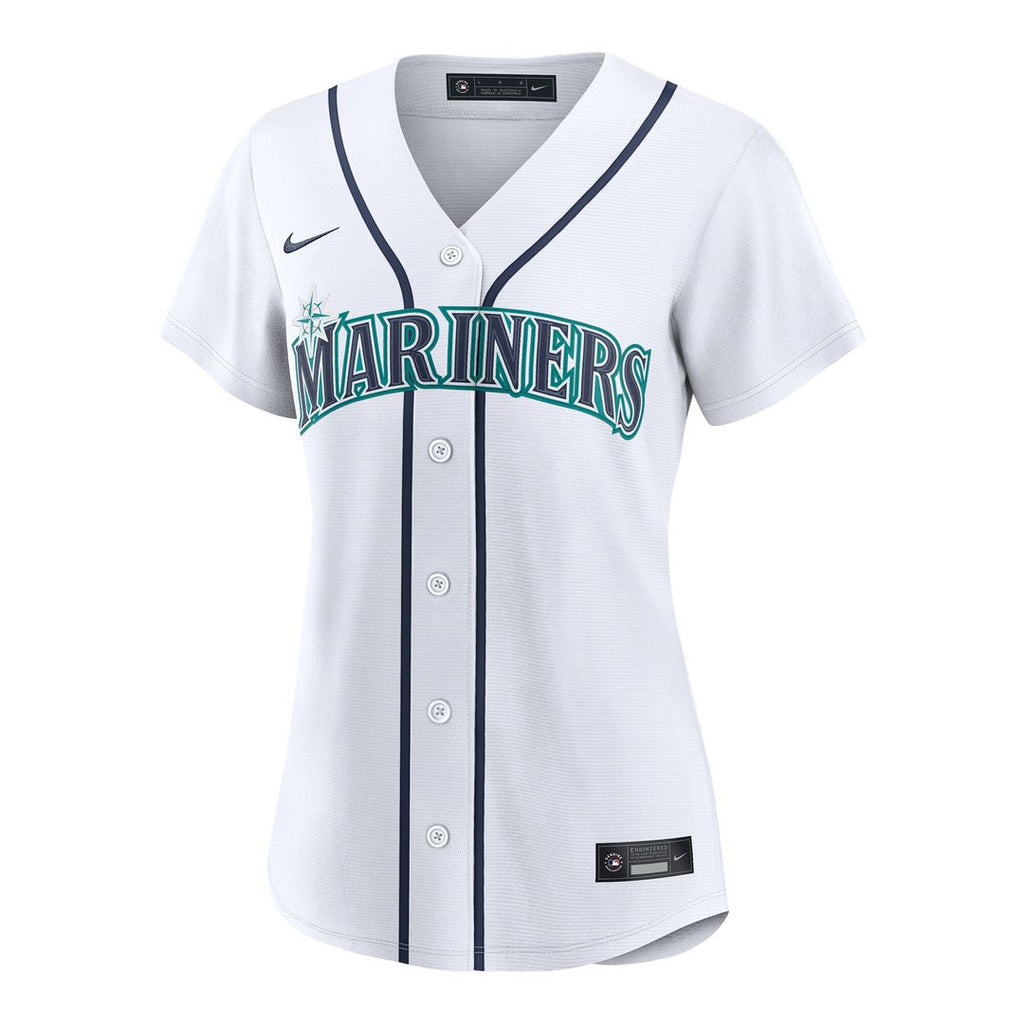 Luis Castillo Seattle Mariners Nike Women's Home Replica Jersey - White Official MLB Team Apparel Baseball Fan Gear