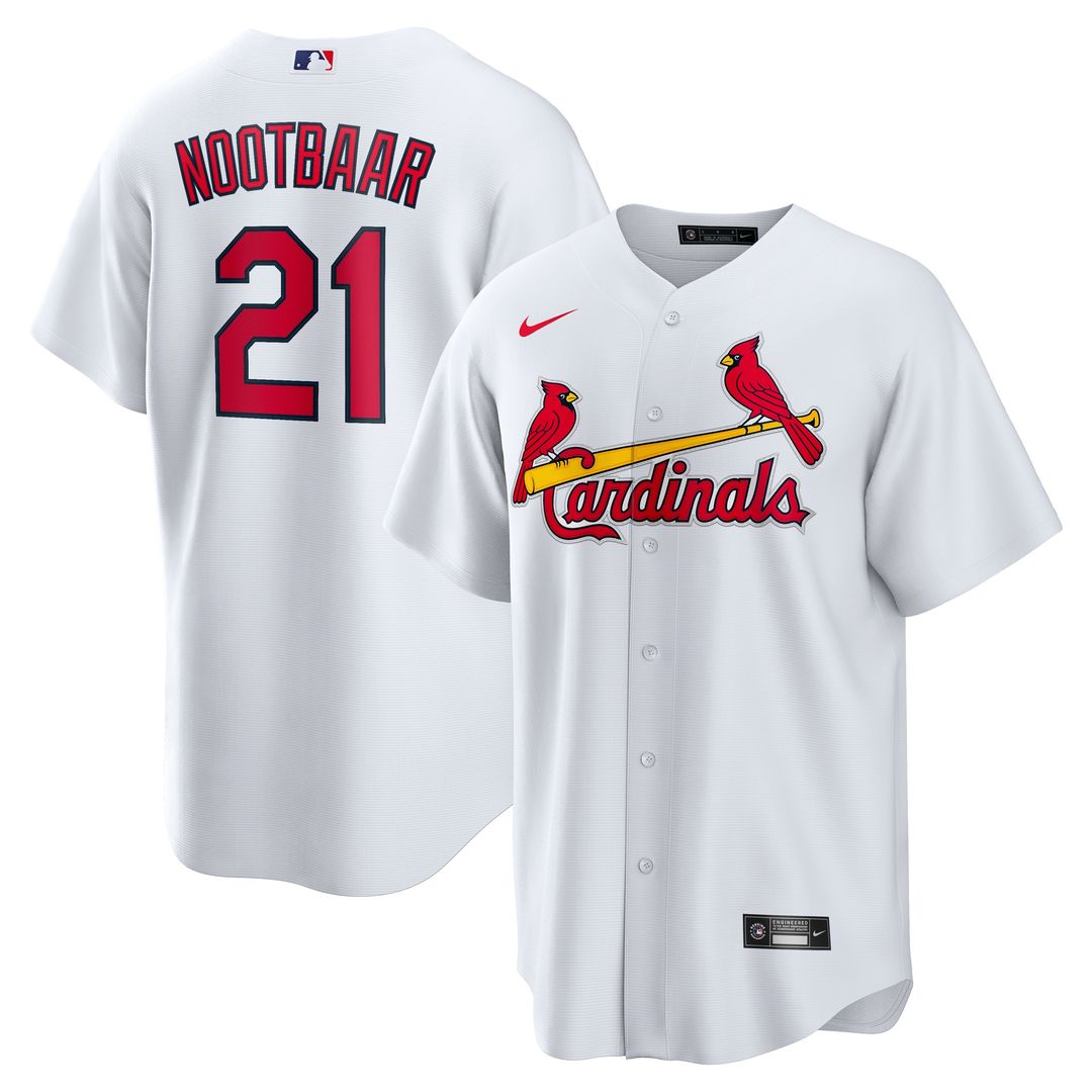 Lars Nootbaar St. Louis Cardinals Nike Home Replica Jersey - White Official MLB Team Apparel Baseball Fan Gear