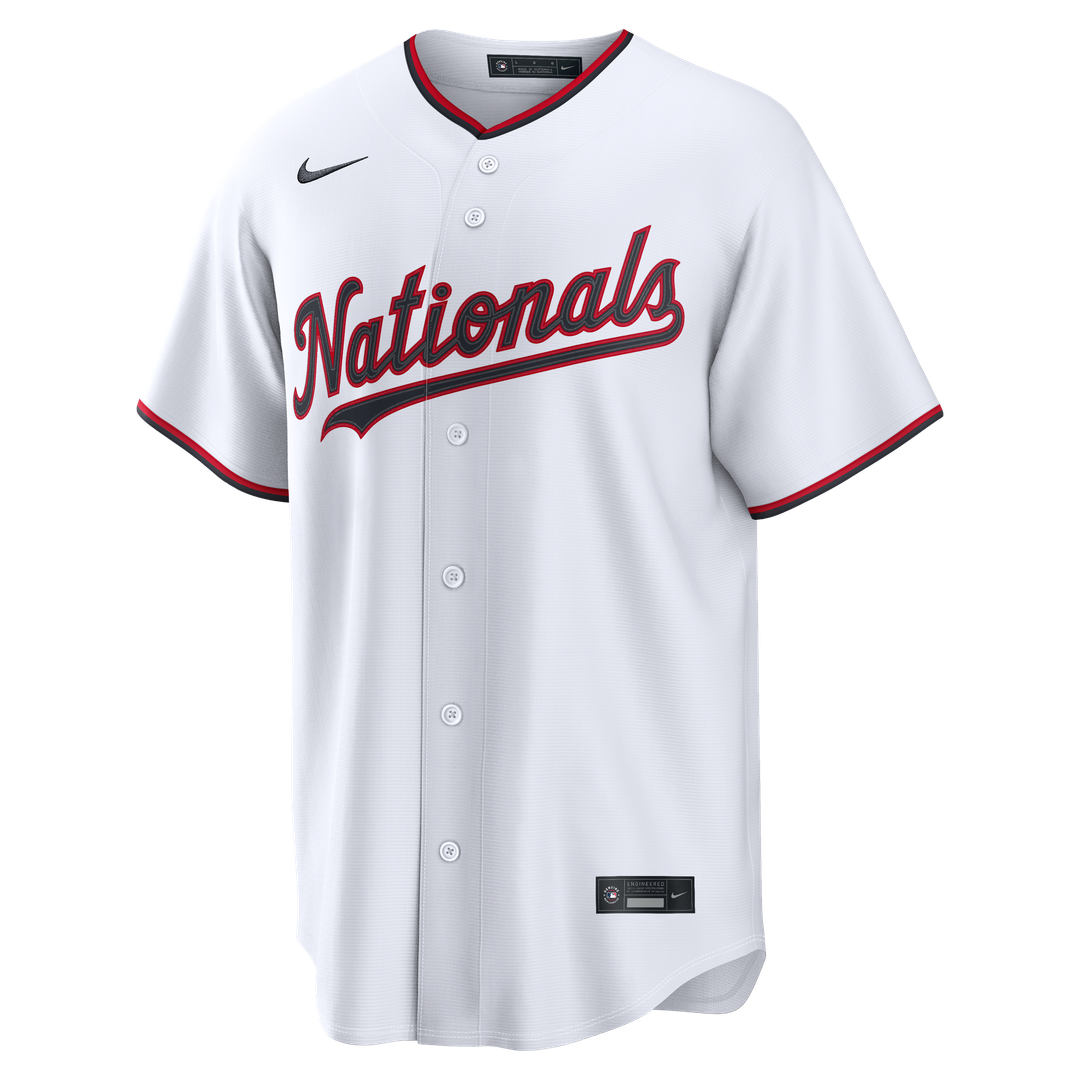 James Wood Washington Nationals Nike Home Replica Jersey - White Official MLB Team Apparel Baseball Fan Gear