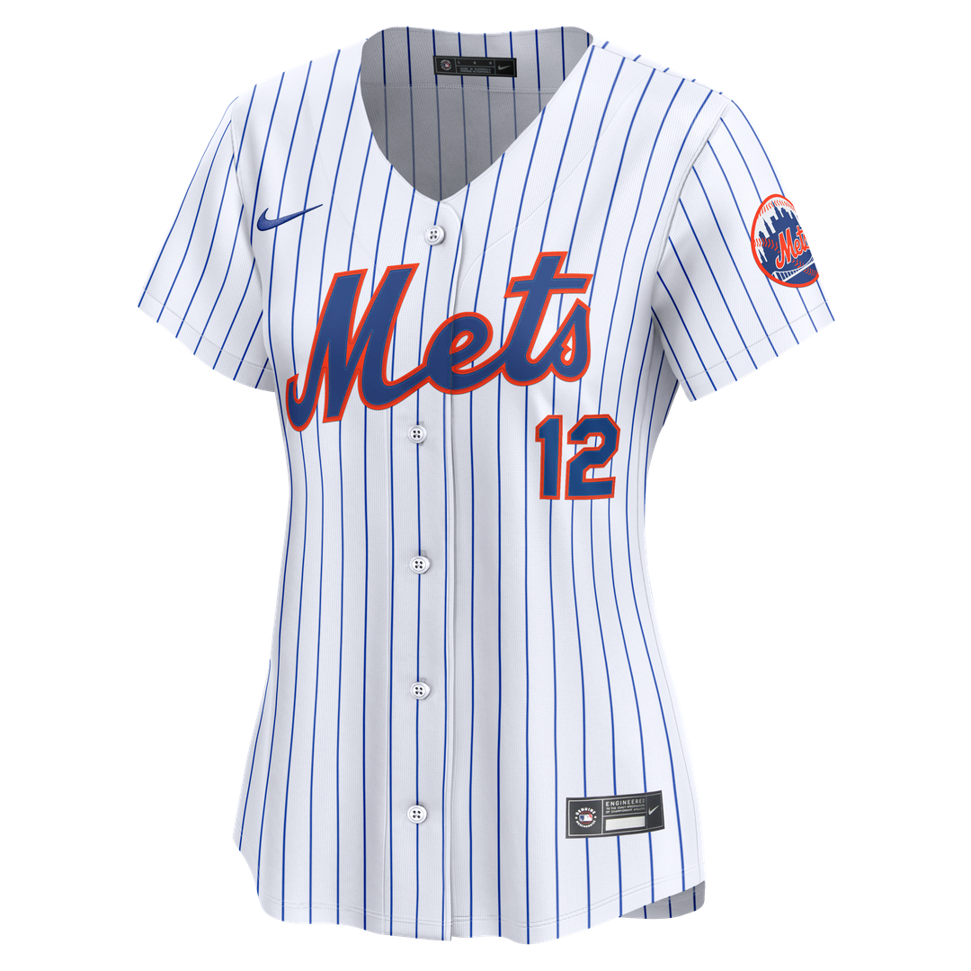 Francisco Lindor New York Mets Nike Women's Home Limited Jersey - White Official MLB Team Apparel Baseball Fan Gear