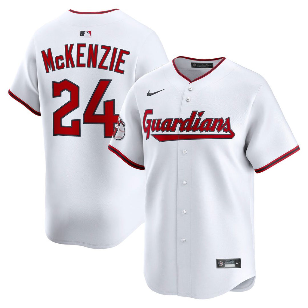 Triston McKenzie Cleveland Guardians Nike Home Limited Player Jersey - White Official MLB Team Apparel Baseball Fan Gear
