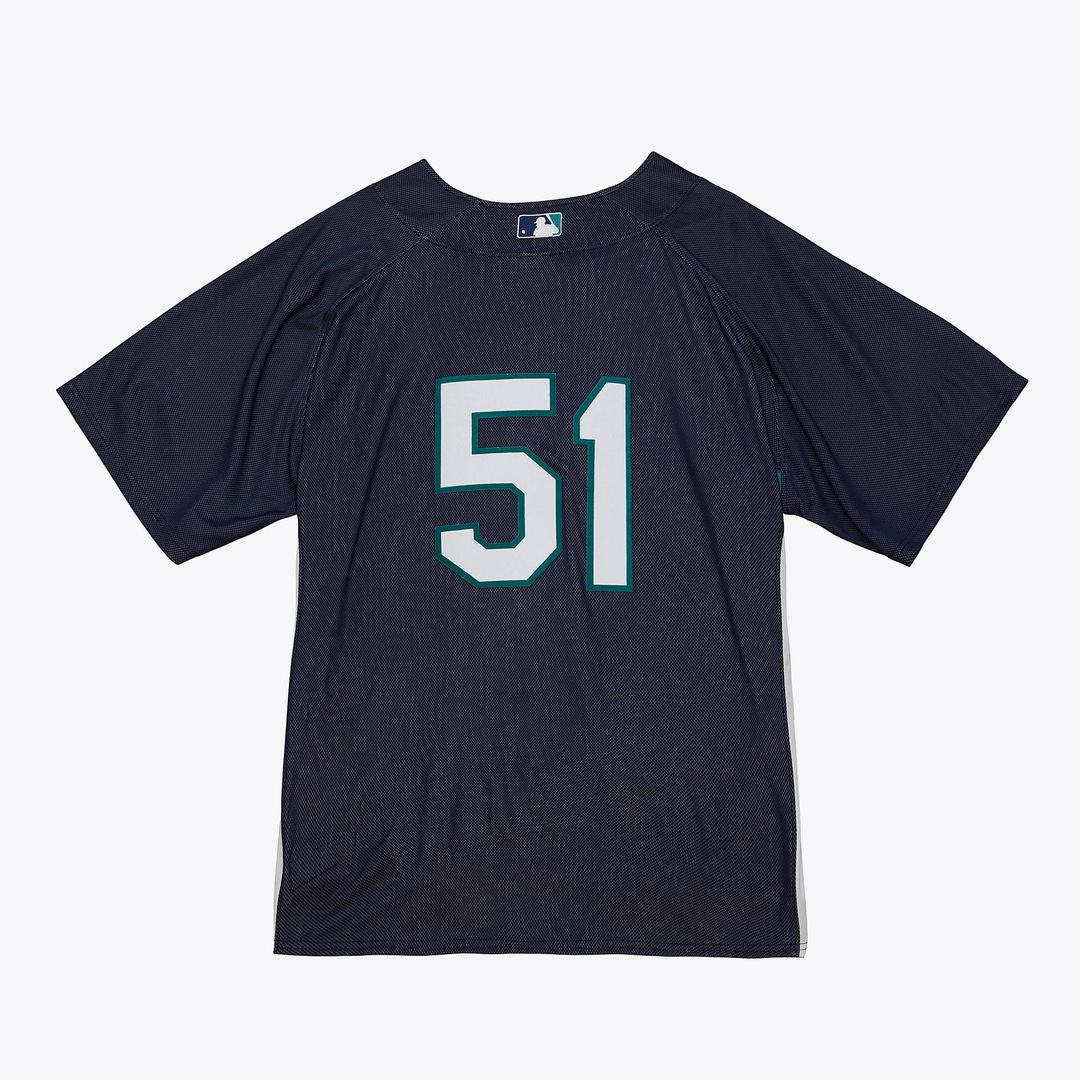Ichiro Suzuki Seattle Mariners Mitchell & Ness Big & Tall Cooperstown Mesh Batting Practice Jersey - Navy Official MLB Team Apparel Baseball Fan Gear