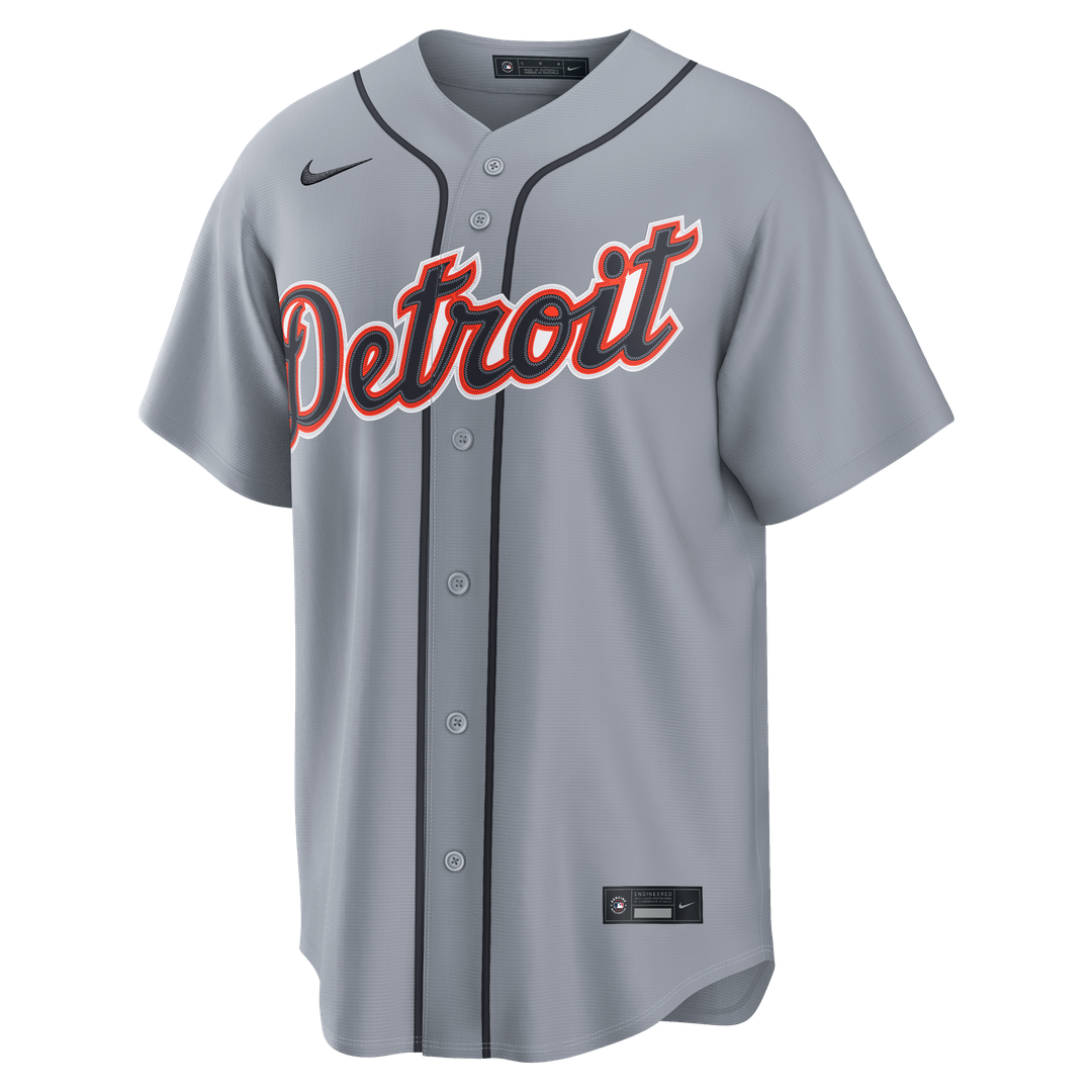 Tarik Skubal Detroit Tigers Nike Road Replica Jersey - Gray Official MLB Team Apparel Baseball Fan Gear