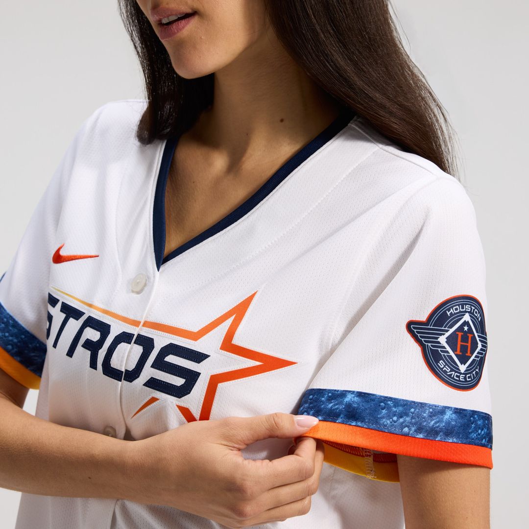 Houston Astros Nike Women's 2025 City Connect Limited Jersey - White Official MLB Team Apparel Baseball Fan Gear