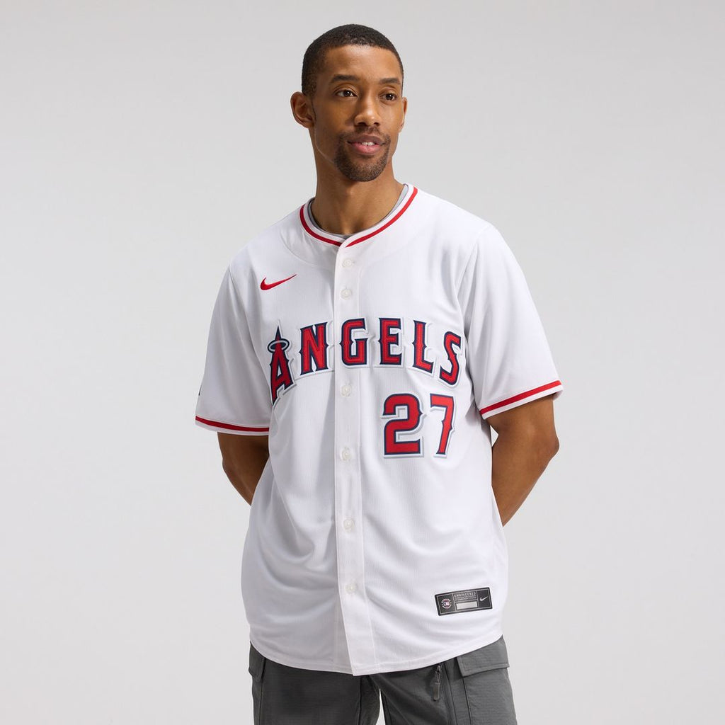 Mike Trout Los Angeles Angels Nike Home Limited Player Jersey - White Official MLB Team Apparel Baseball Fan Gear
