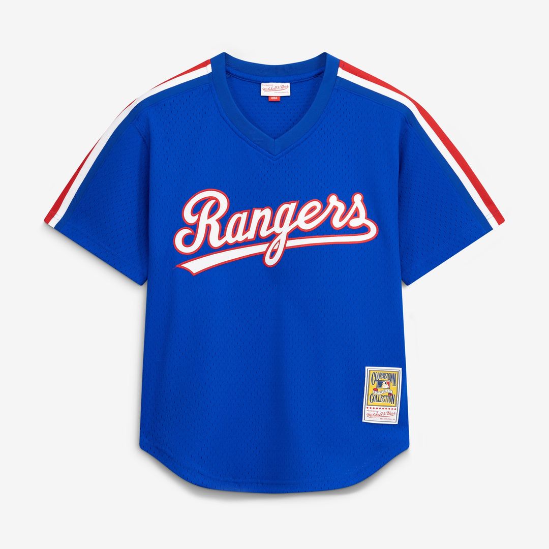 Nolan Ryan Texas Rangers Mitchell & Ness Big & Tall Cooperstown Mesh Batting Practice Jersey - Royal Official MLB Team Apparel Baseball Fan Gear