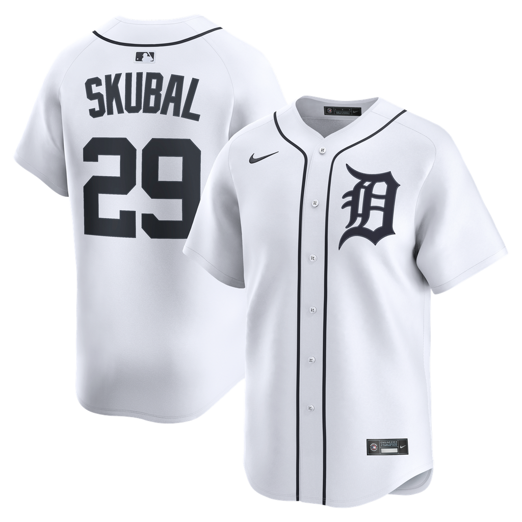 Tarik Skubal Detroit Tigers Nike Home Limited Player Jersey - White Official MLB Team Apparel Baseball Fan Gear