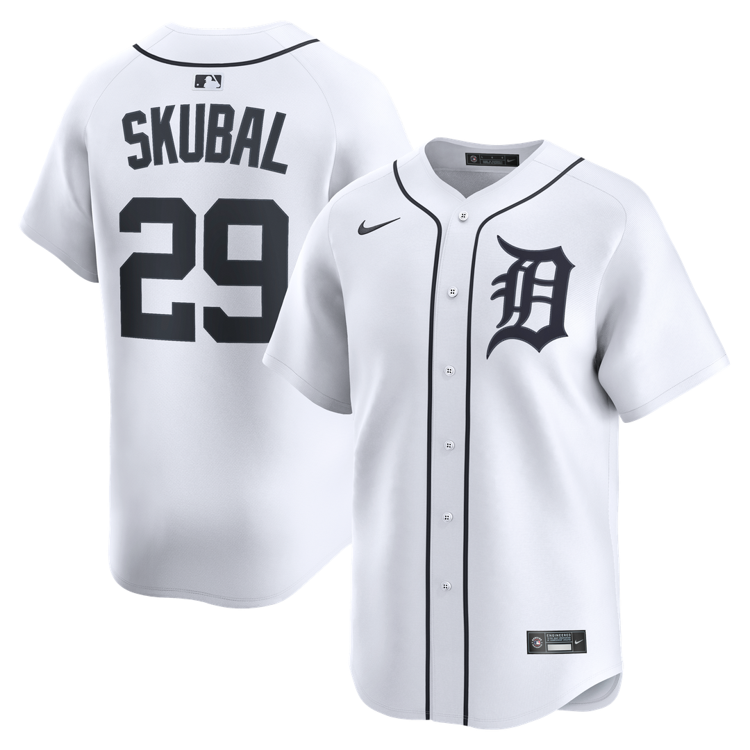 Tarik Skubal Detroit Tigers Nike Home Limited Player Jersey - White Official MLB Team Apparel Baseball Fan Gear