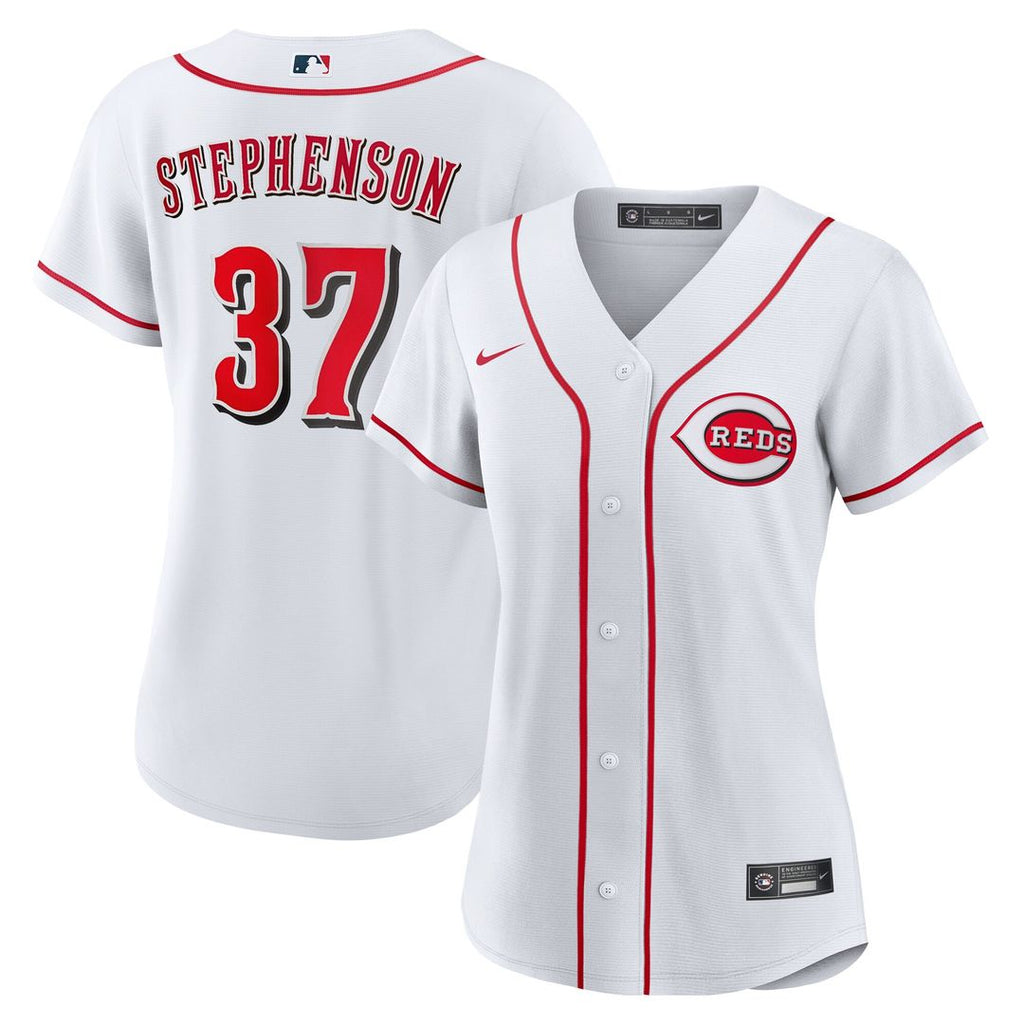 Tyler Stephenson Cincinnati Reds Nike Women's Home Replica Jersey - White Official MLB Team Apparel Baseball Fan Gear