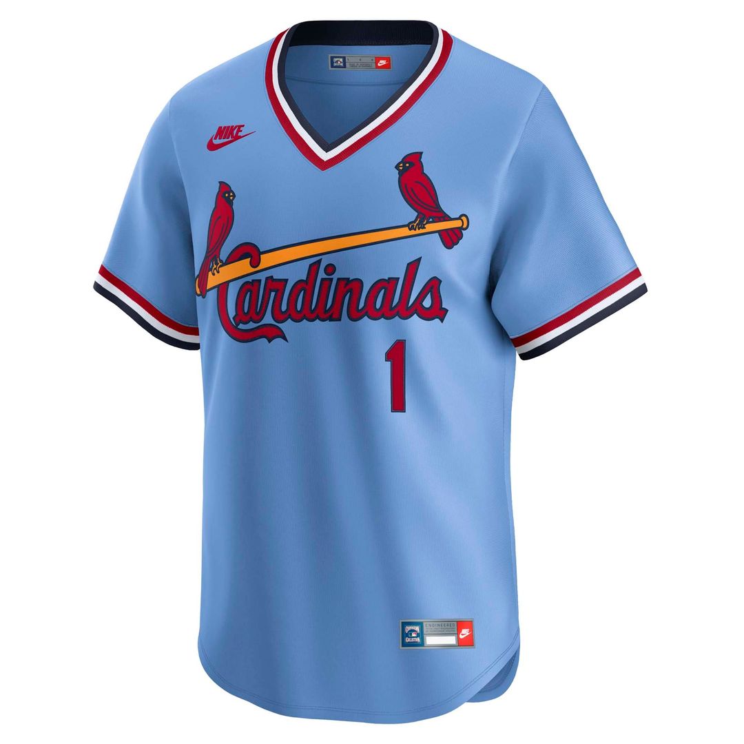Ozzie Smith St. Louis Cardinals Nike Throwback Cooperstown Collection Limited Jersey - Blue Official MLB Team Apparel Baseball Fan Gear