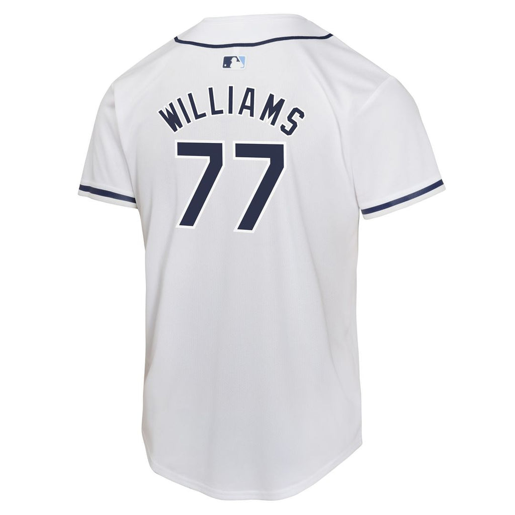 Carson Williams Tampa Bay Rays Nike Youth Home Player Game Jersey - White Official MLB Team Apparel Baseball Fan Gear