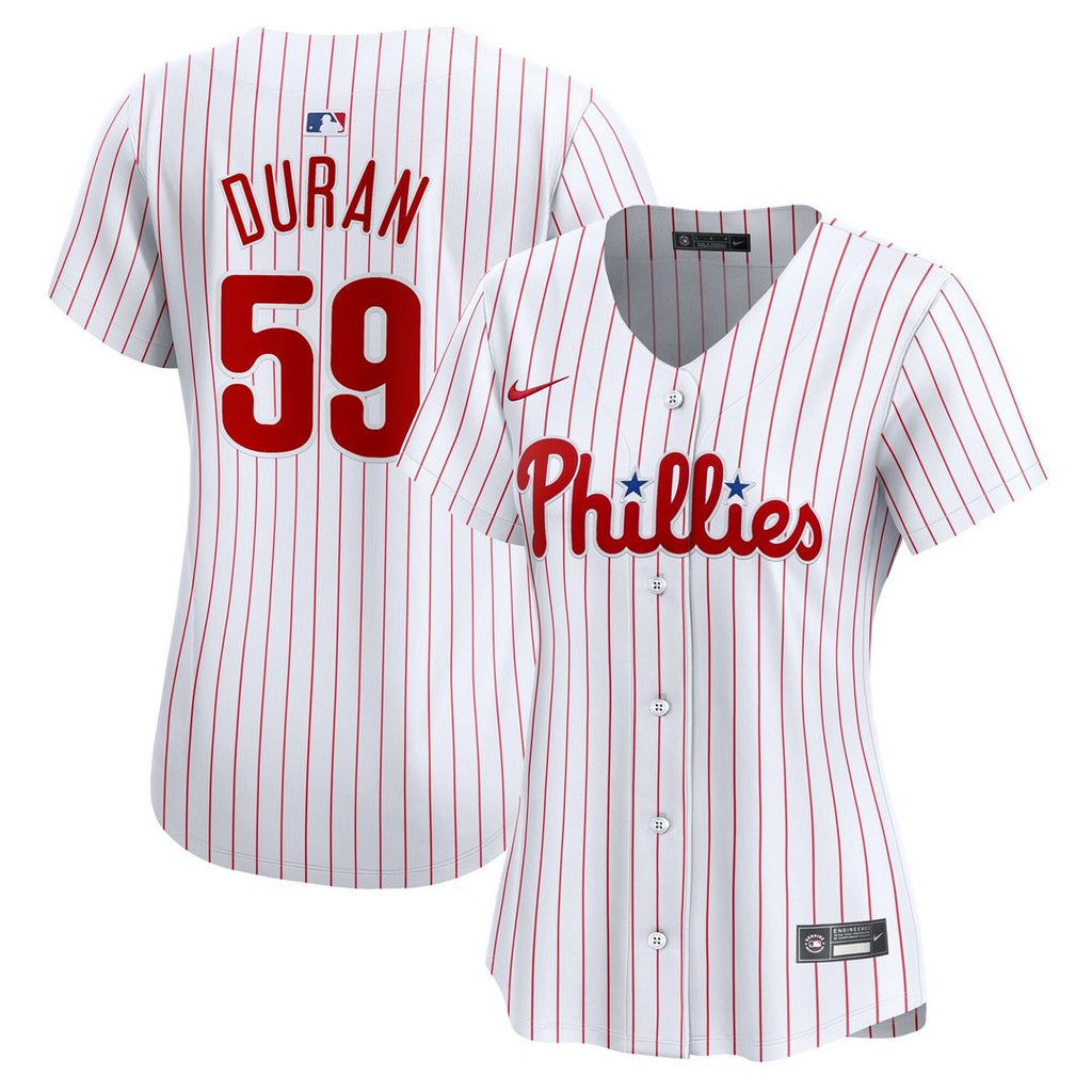 Jhoan Duran Philadelphia Phillies Nike Women's Home Limited Player Jersey - White Official MLB Team Apparel Baseball Fan Gear