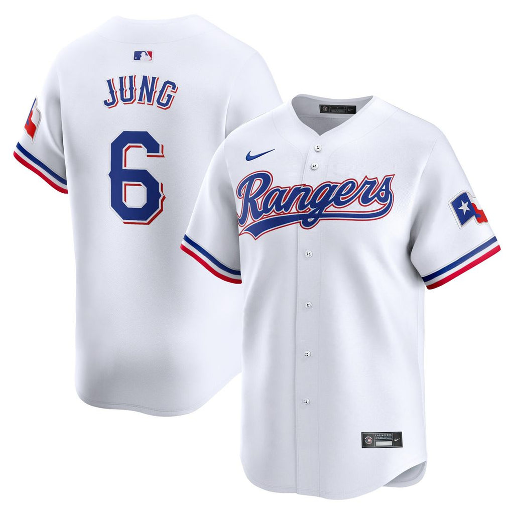 Josh Jung Texas Rangers Nike Home Limited Player Jersey - White Official MLB Team Apparel Baseball Fan Gear